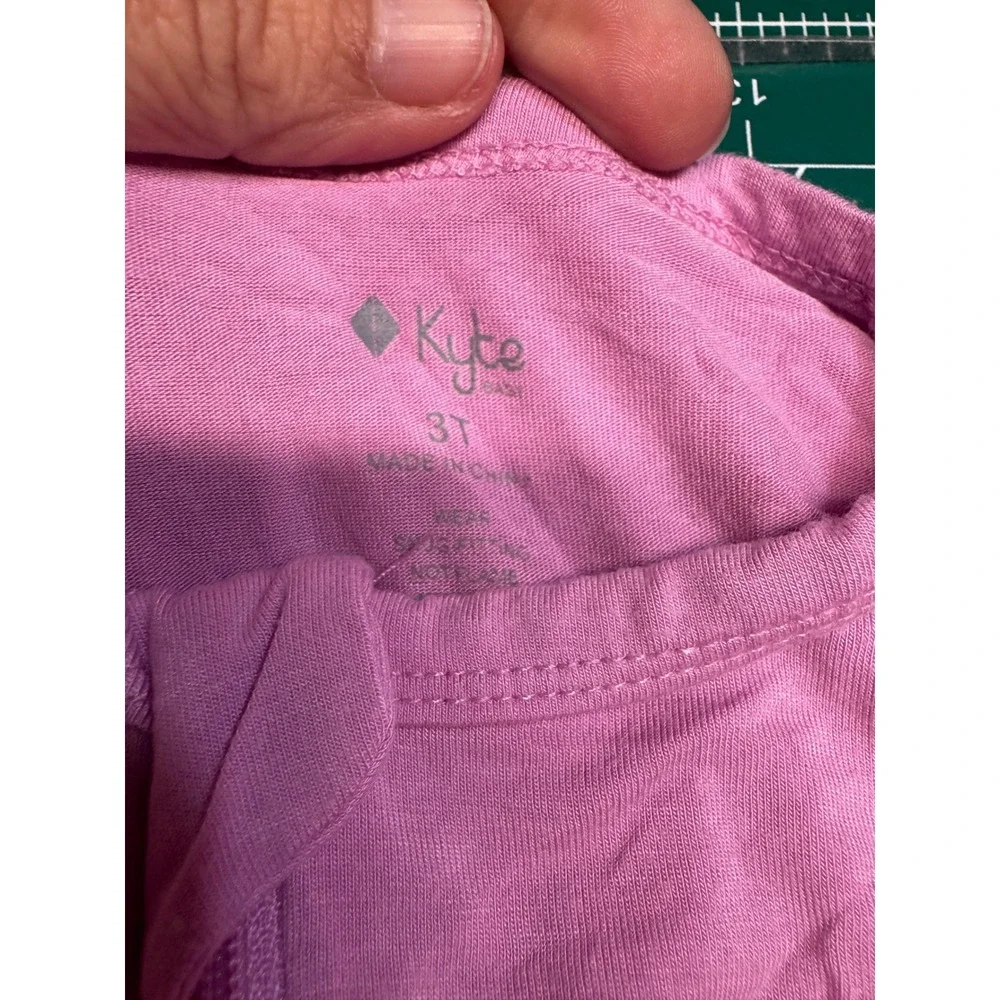 Kyte Baby Pink Bamboo Rayon Zippered Footless Romper Sleeper 3T Pajamas